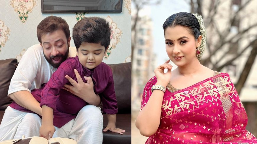 বাবা ছেলের অসাধারণ মুহূর্ত।’