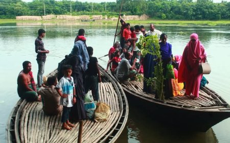 ব্রীজের অভাবে শৈলকুপার ৫০ গ্রামের মানুষ চরম দুর্ভোগে