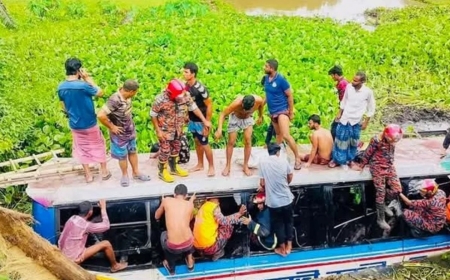 কুষ্টিয়ায় বাস-ট্রাক মুখোমুখি সংঘর্ষে আহত ২৫