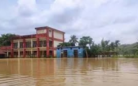 রাঙ্গামাটির নিম্নাঞ্চল প্লাবিত, ডুবে গেছে সড়ক, শিক্ষা প্রতিষ্ঠান