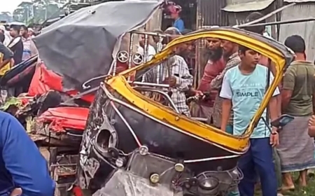 বাস-মাহিন্দ্রা মুখোমুখি সংঘর্ষ, গরু কিনতে যাওয়ার পথে নিহত ৫