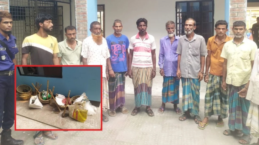 মাটিকাটা শ্রমিক ভাড়া করে আওয়ামী লীগের ঝটিকা মিছিল