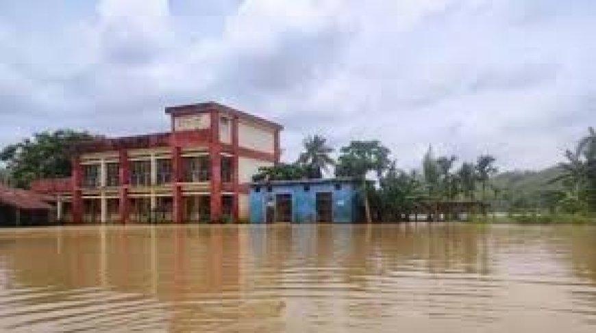 রাঙ্গামাটির নিম্নাঞ্চল প্লাবিত, ডুবে গেছে সড়ক, শিক্ষা প্রতিষ্ঠান