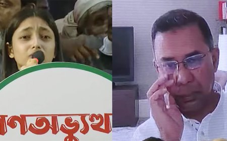 গুমের শিকার পারভেজের কন্যার বক্তব্য শুনে কাঁদলেন তারেক রহমান