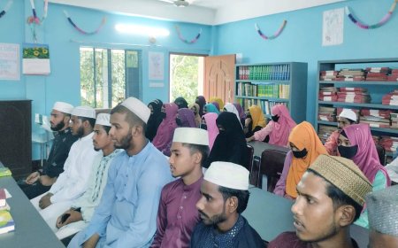 বাট্টাজোড় কেরামতিয়া রিয়াজুল ইসলাম কামিল মাদ্রাসায় আলিম প্রথম বর্ষের ছবক অনুষ্ঠান অনুষ্ঠিত