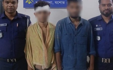 শার্শায় রোমহর্ষক ভ্যান ছিনতাই: পুলিশের অভিযানে দুইজন গ্রেফতার, ভ্যান উদ্ধার