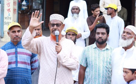 বকশীগঞ্জ ধানুয়া কামালপুরে নাজমুল হক সাঈদীর গণসংযোগ ও পথসভা
