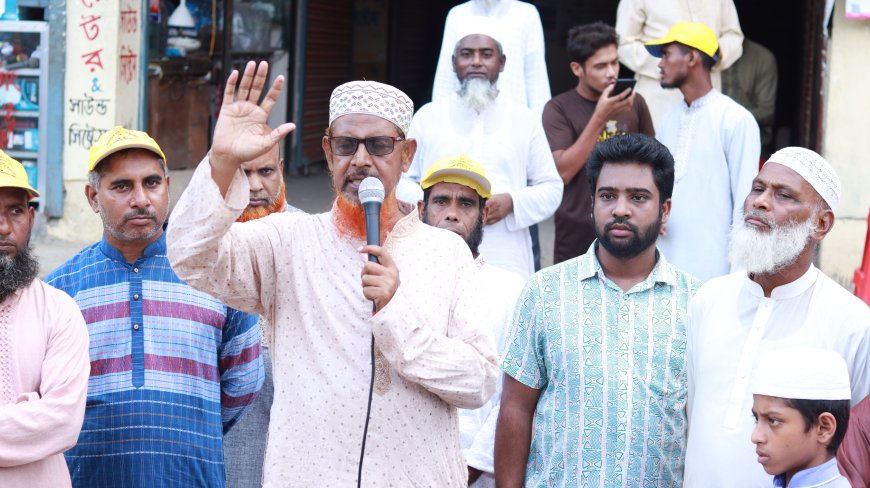 বকশীগঞ্জ ধানুয়া কামালপুরে নাজমুল হক সাঈদীর গণসংযোগ ও পথসভা