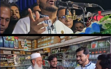 পটুয়াখালী নিজ এলাকায় নুরুল হক নুরের গণসংযোগ ও জনসভা অনুষ্ঠিত।