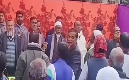 পটুয়াখালী-৩: বিদ্রোহী প্রার্থীর পক্ষে বিএনপি নেতাকর্মীদের শপথ পাঠ
