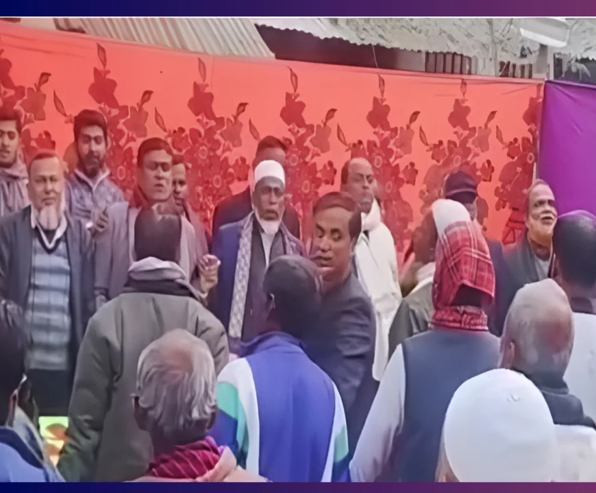 পটুয়াখালী-৩: বিদ্রোহী প্রার্থীর পক্ষে বিএনপি নেতাকর্মীদের শপথ পাঠ